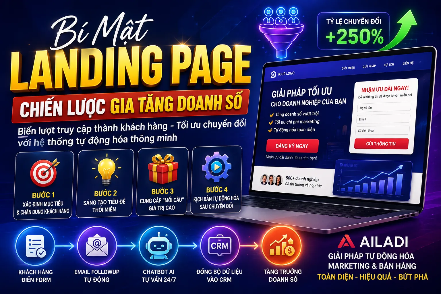 Bí Mật Landing Page - Chiến Lược Gia Tăng Doanh Số