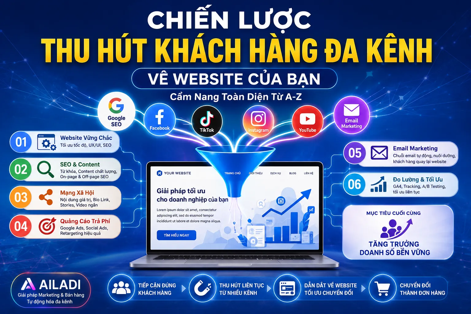 Chiến Lược Thu Hút Khách Hàng Đa Kênh Về Website Của Bạn