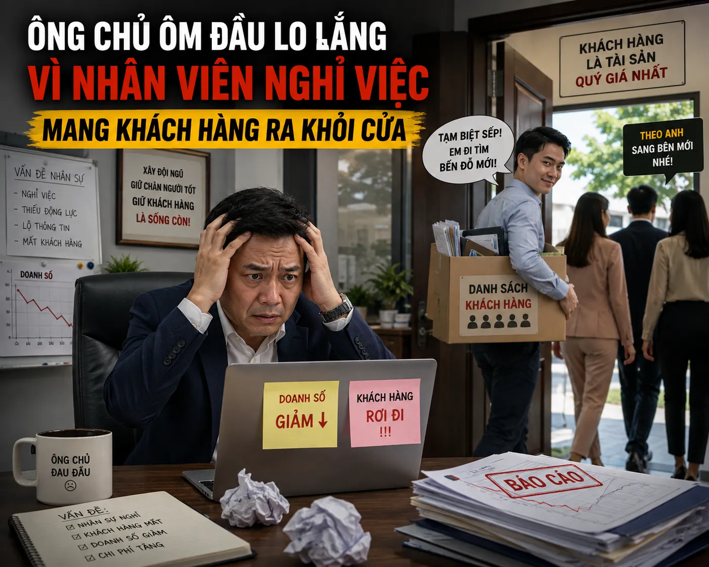 Khi nhân viên nghỉ việc, dữ liệu khách hàng có còn thuộc về doanh nghiệp không?